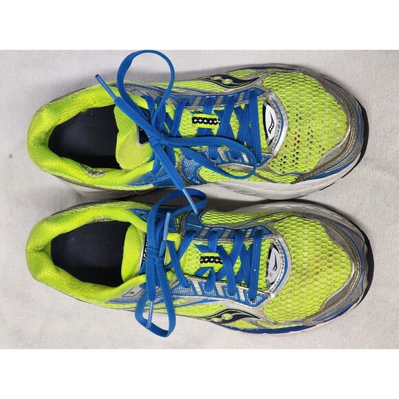 Women’s Saucony Triumph 9 Power Grid runners green blue size 8.5 - Picture 10 of 13
